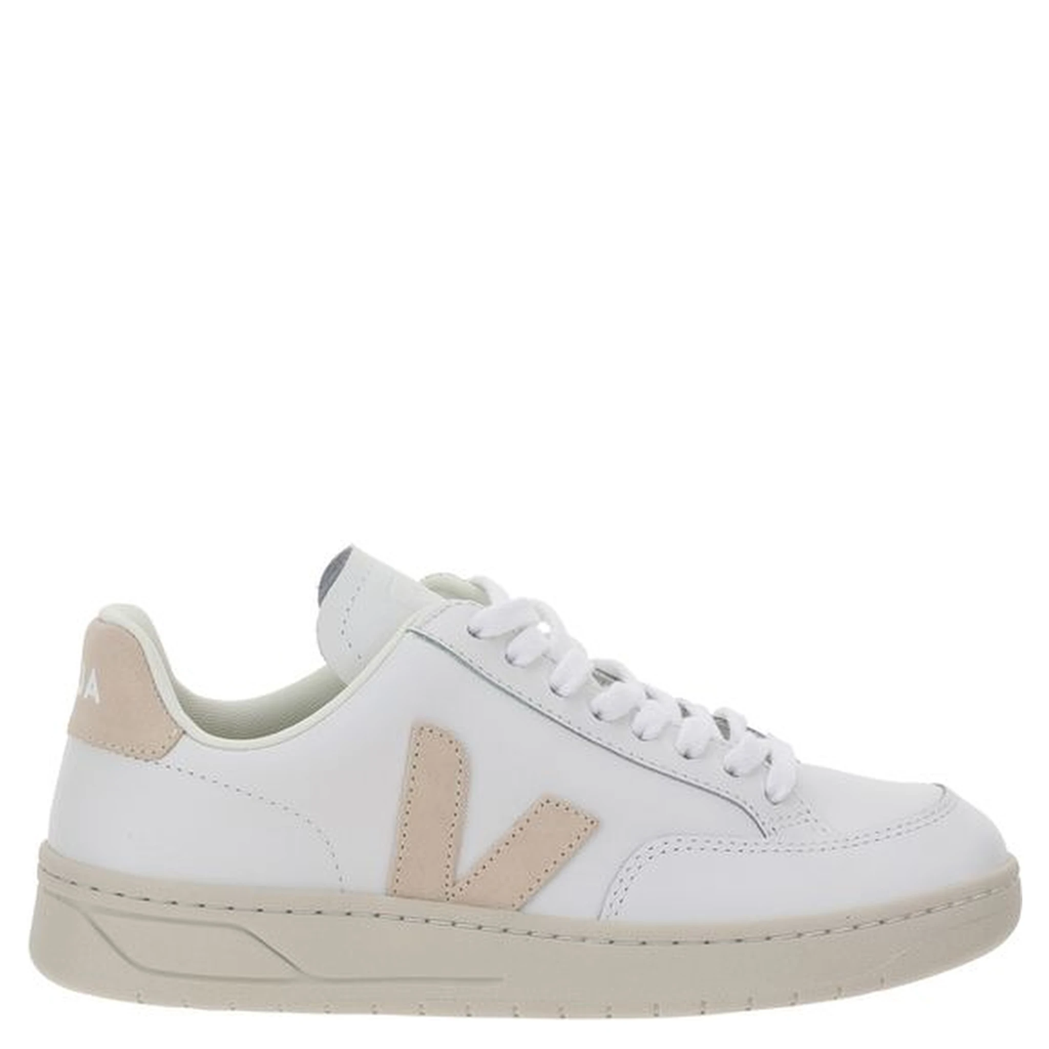 White Rubber Low Top Sneakers