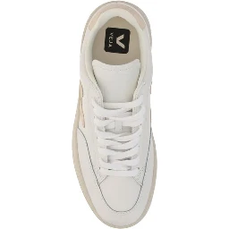White Rubber Low Top Sneakers