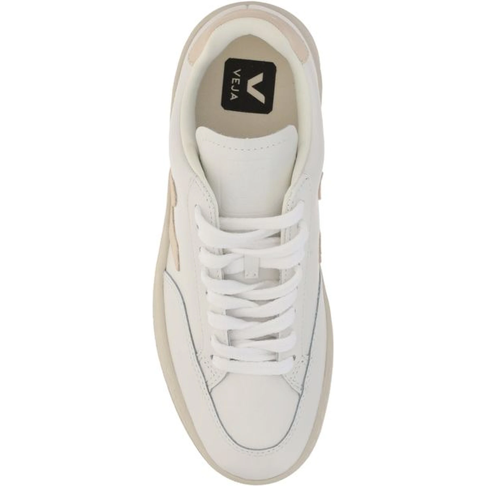White Rubber Low Top Sneakers
