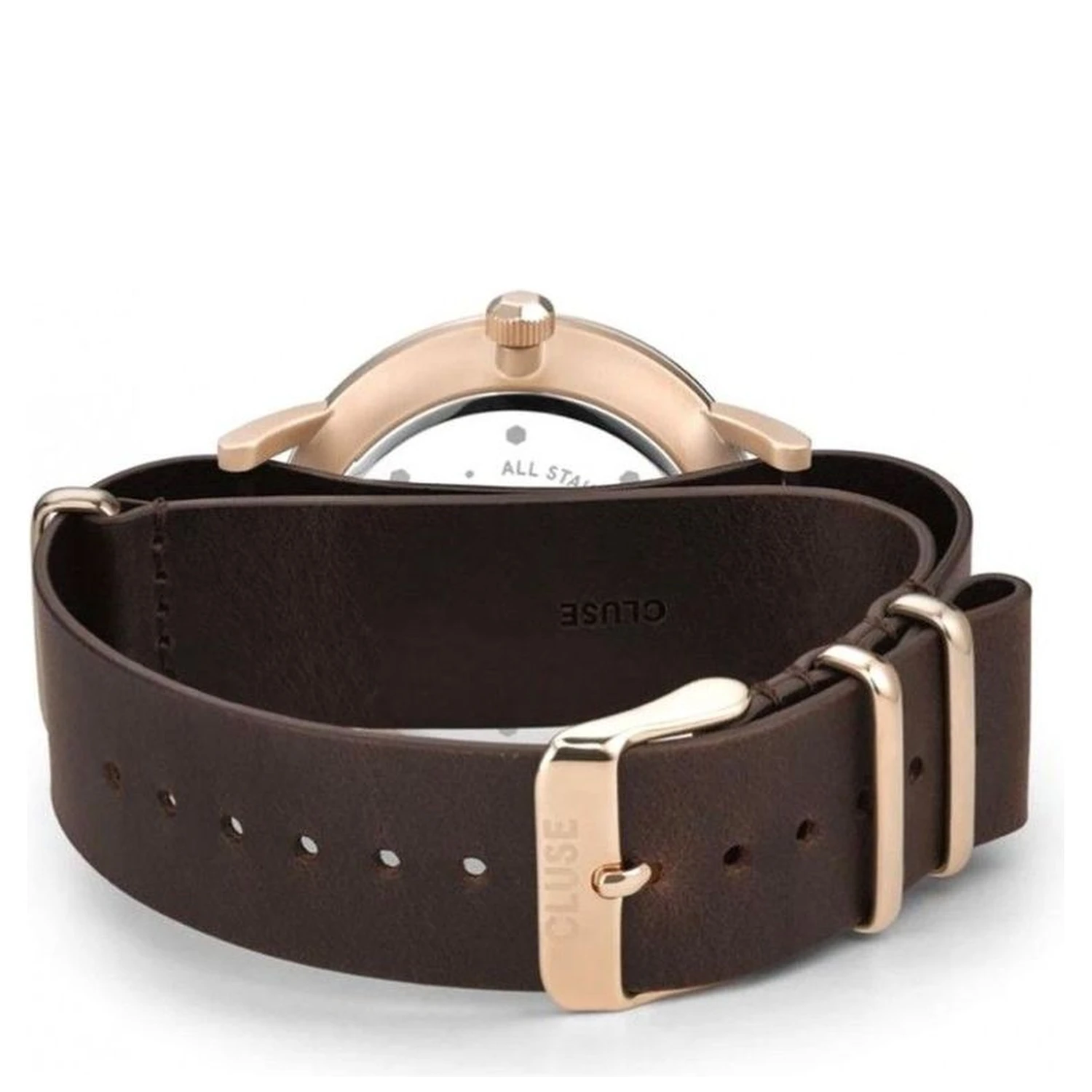 Brown Leather Dress Watch