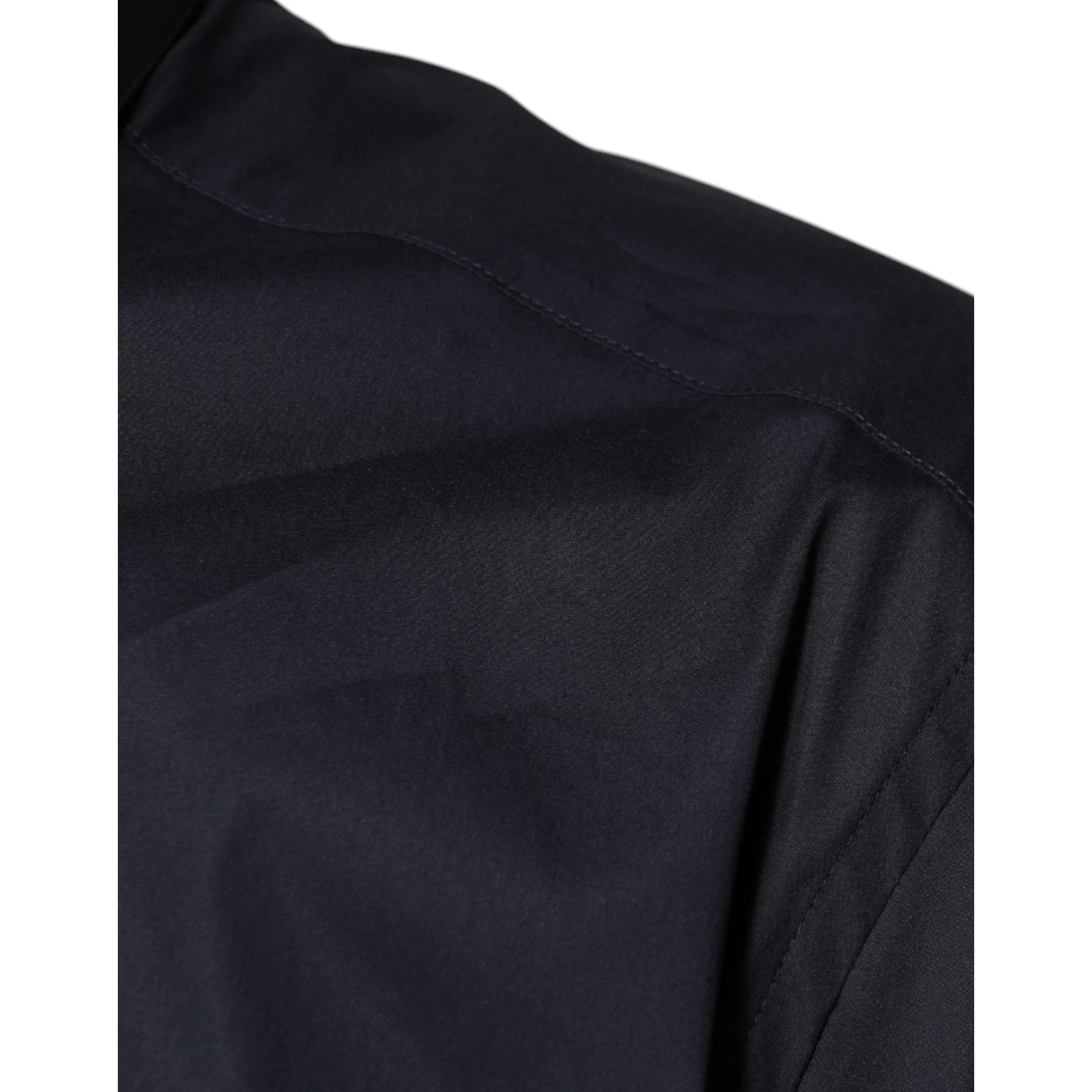 Black Cotton Blend Formal GOLD Dress Shirt