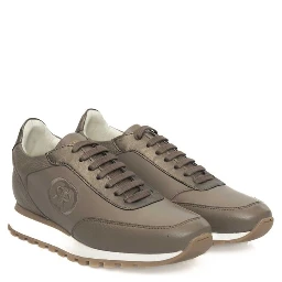 Beige Cowhide Sneaker