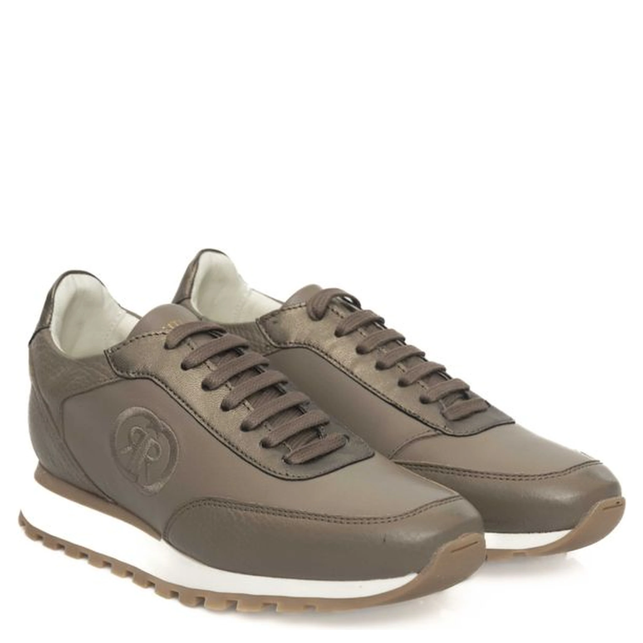 Beige Cowhide Sneaker
