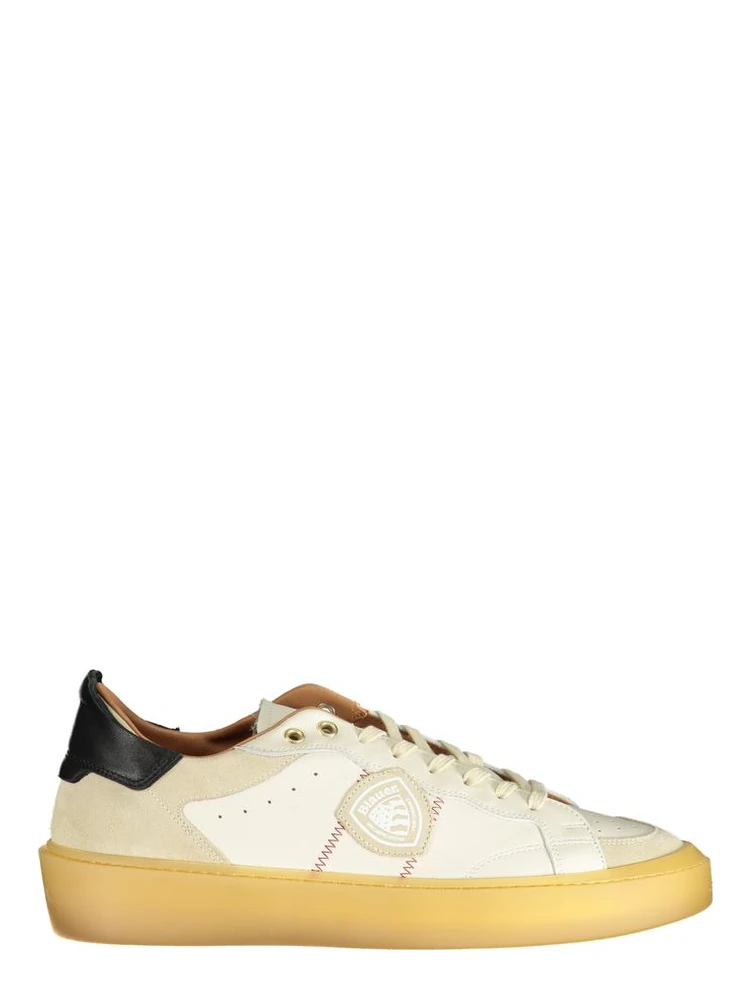 White Polyester Sneaker