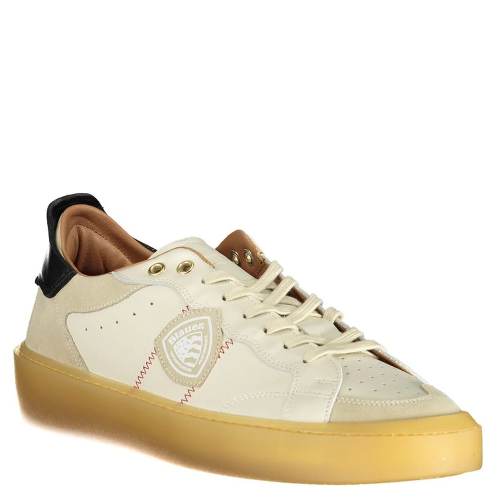 White Polyester Sneaker