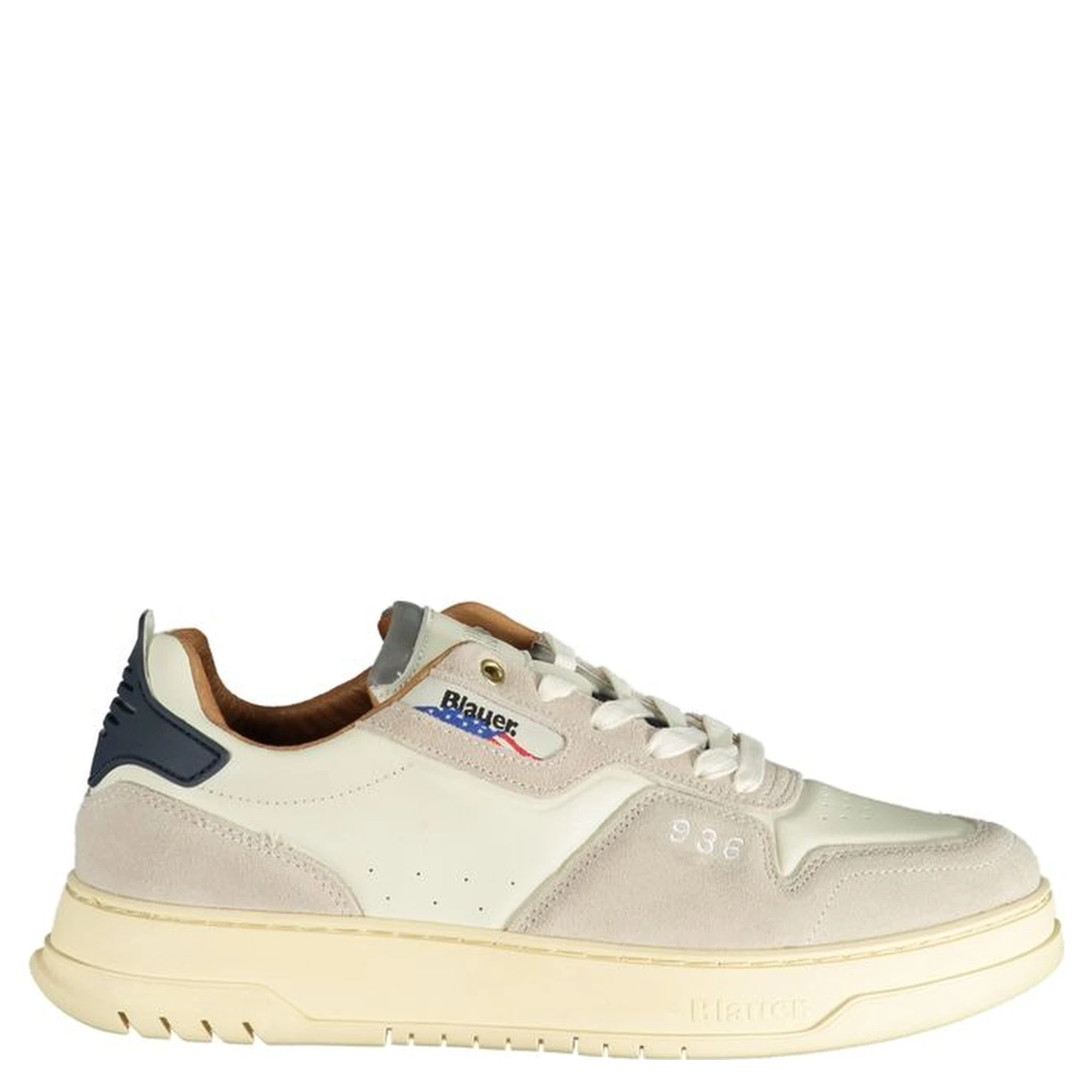 White Polyester Sneaker