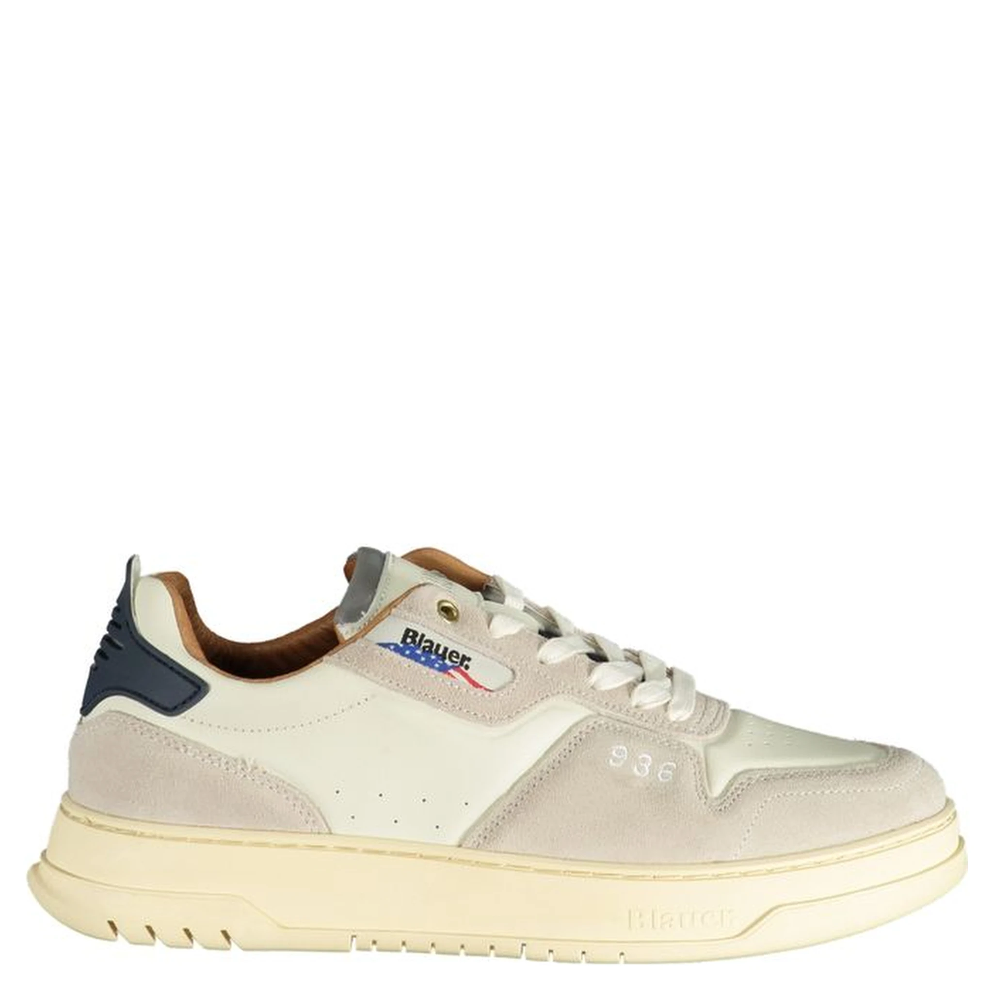 White Polyester Sneaker