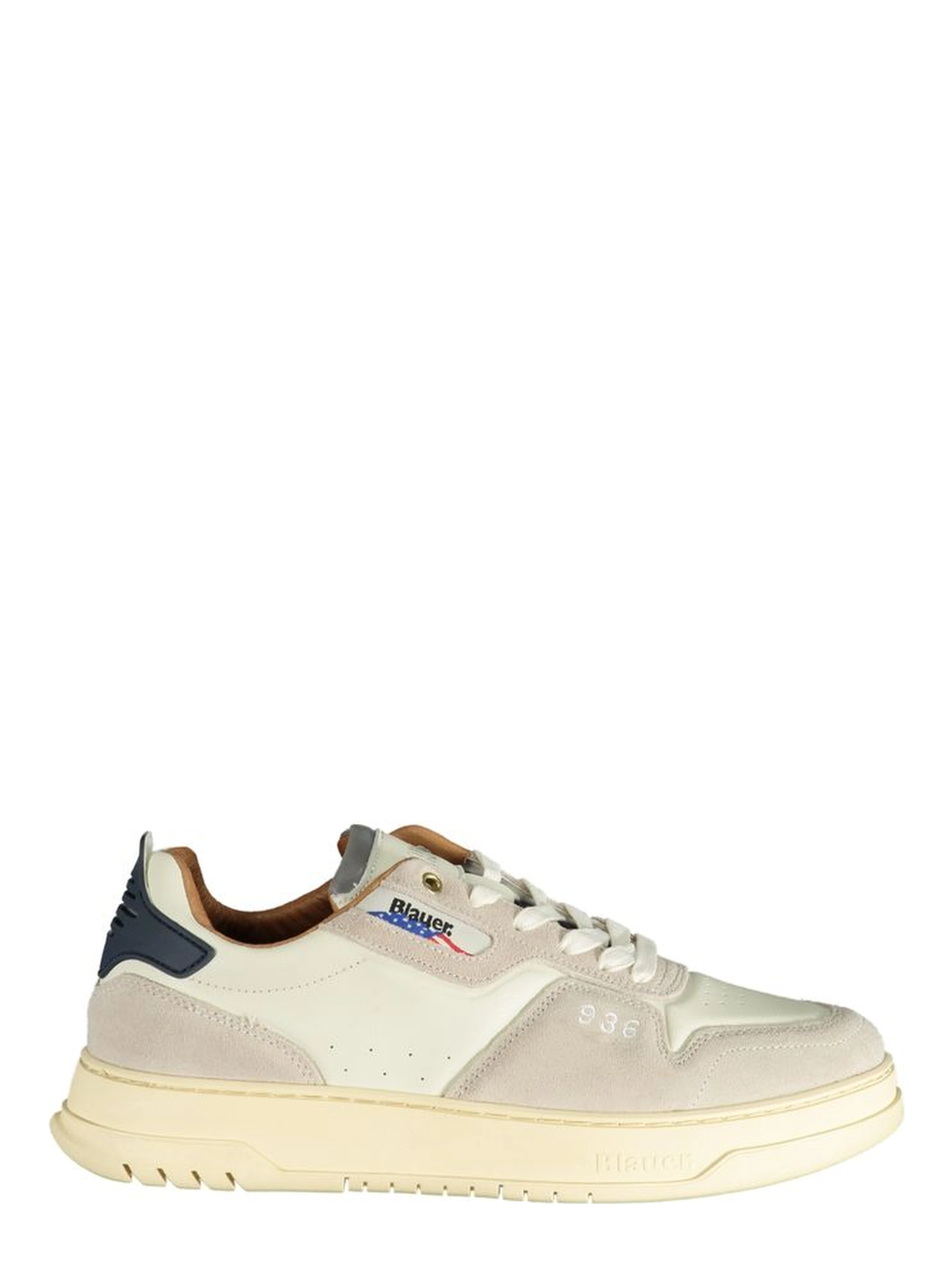 White Polyester Sneaker