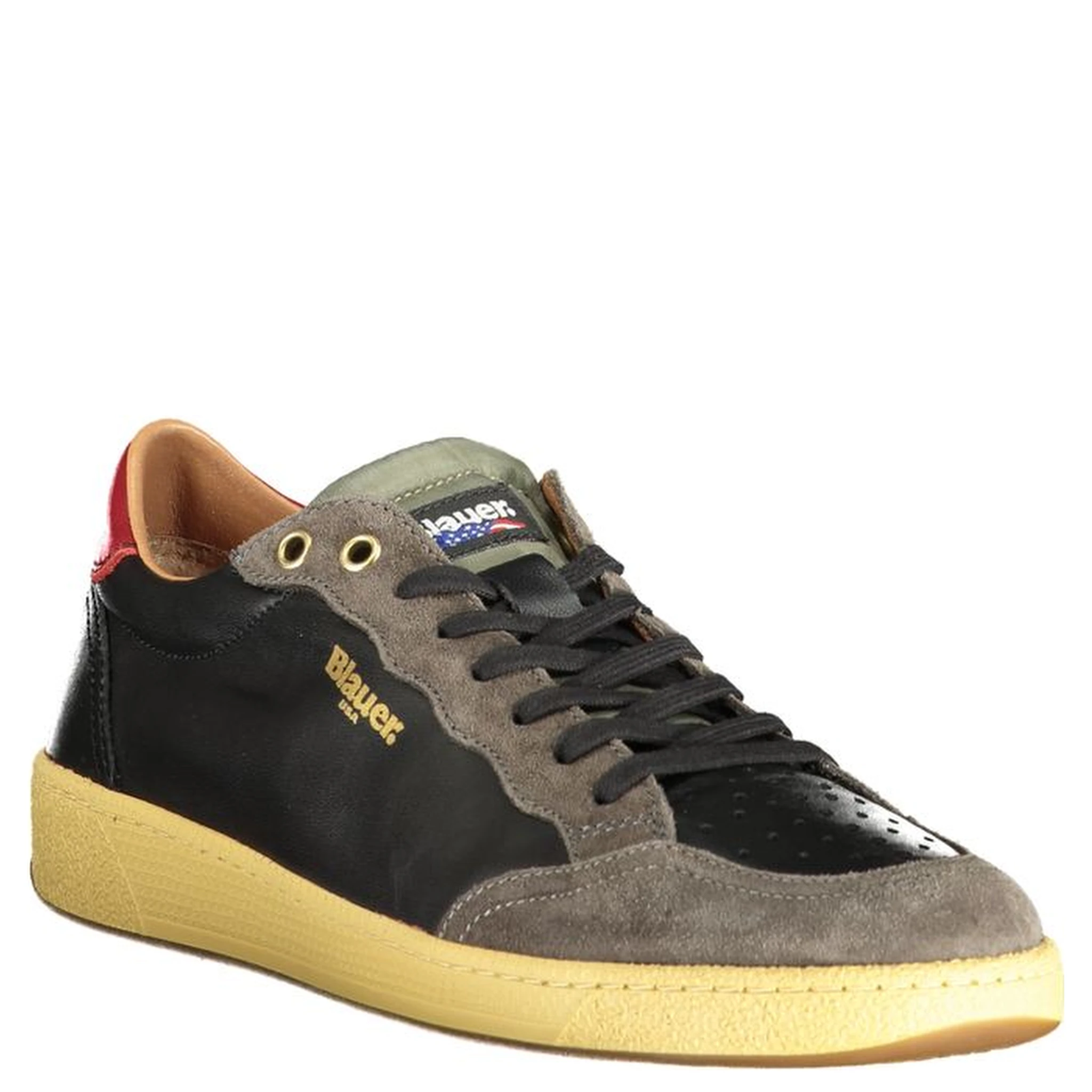 Black Polyester Sneaker