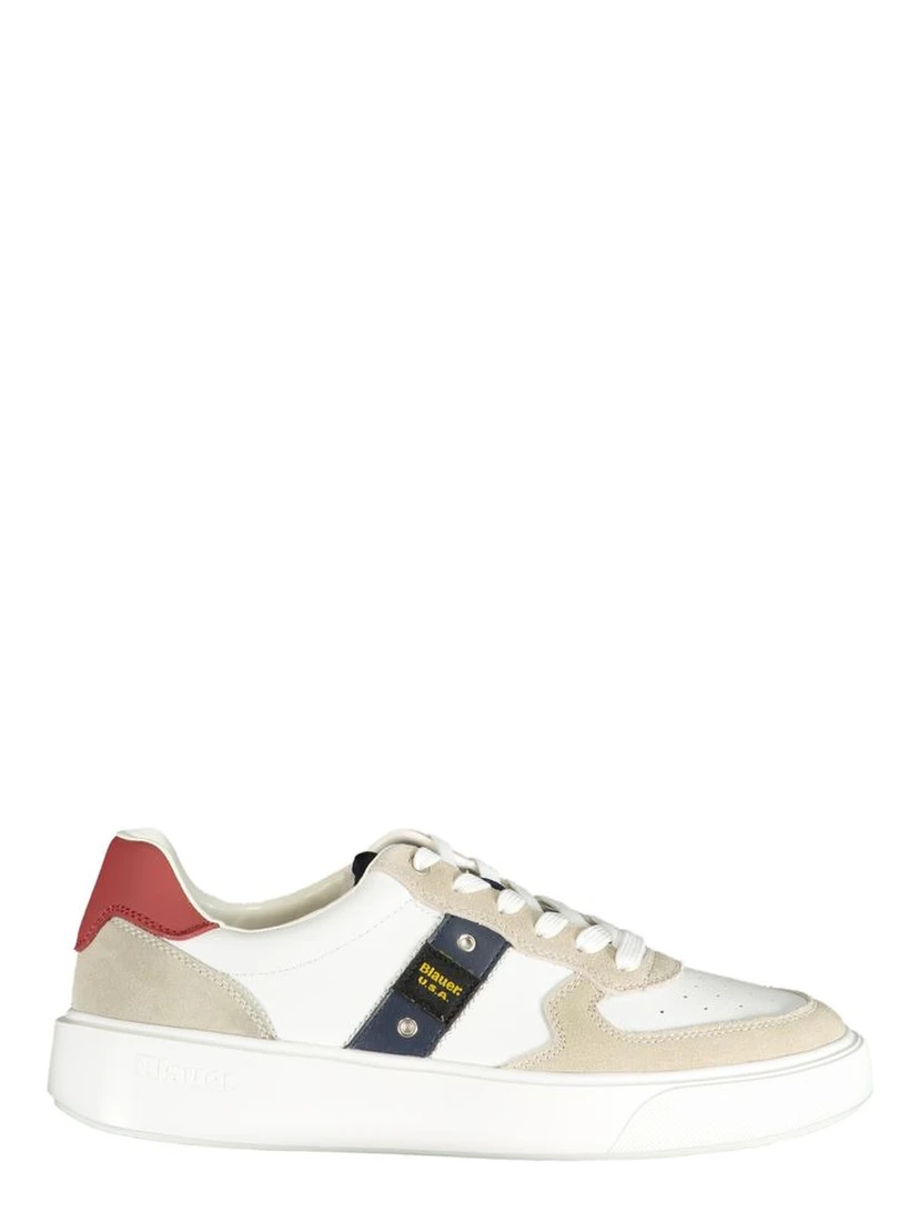 White Polyester Sneaker