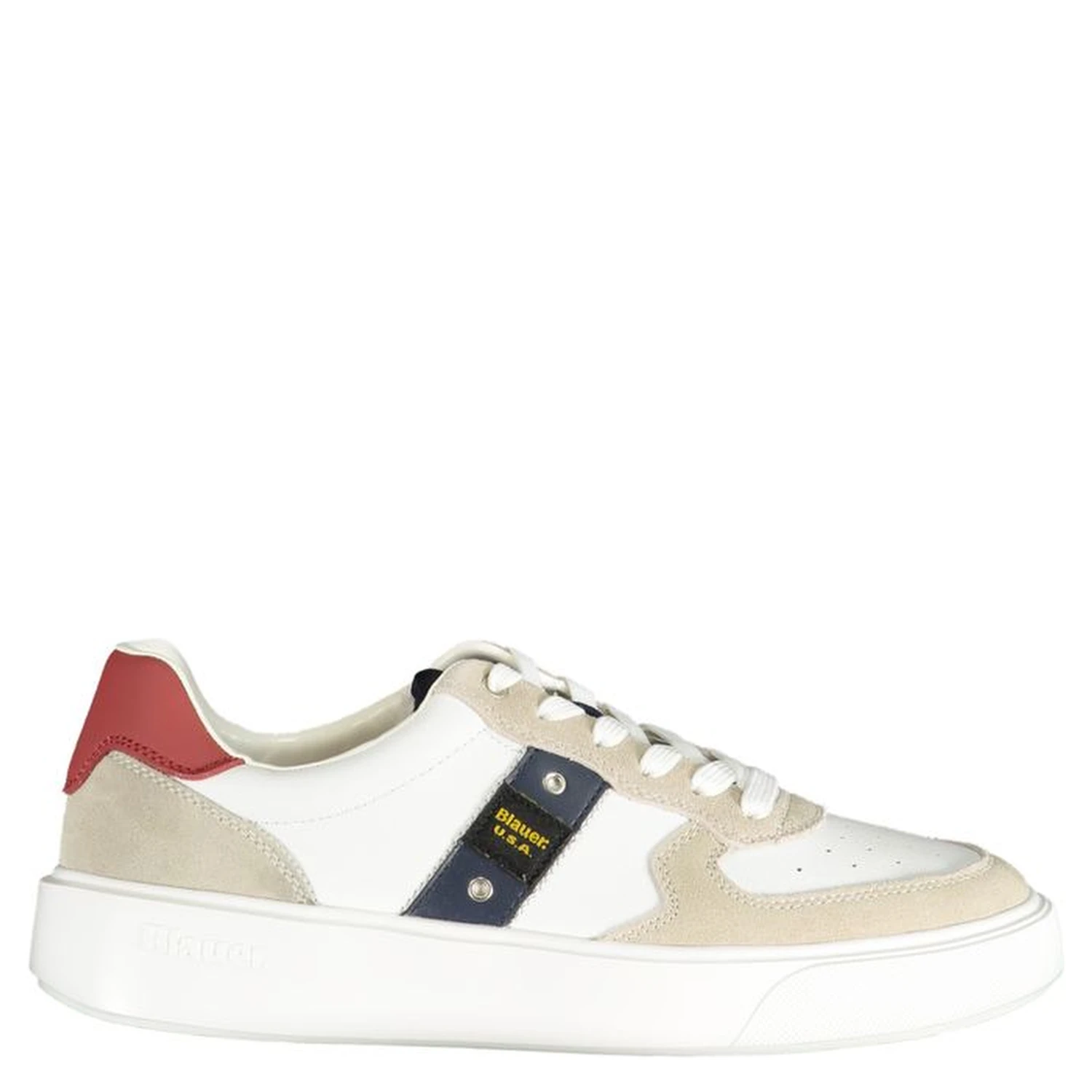 White Polyester Sneaker