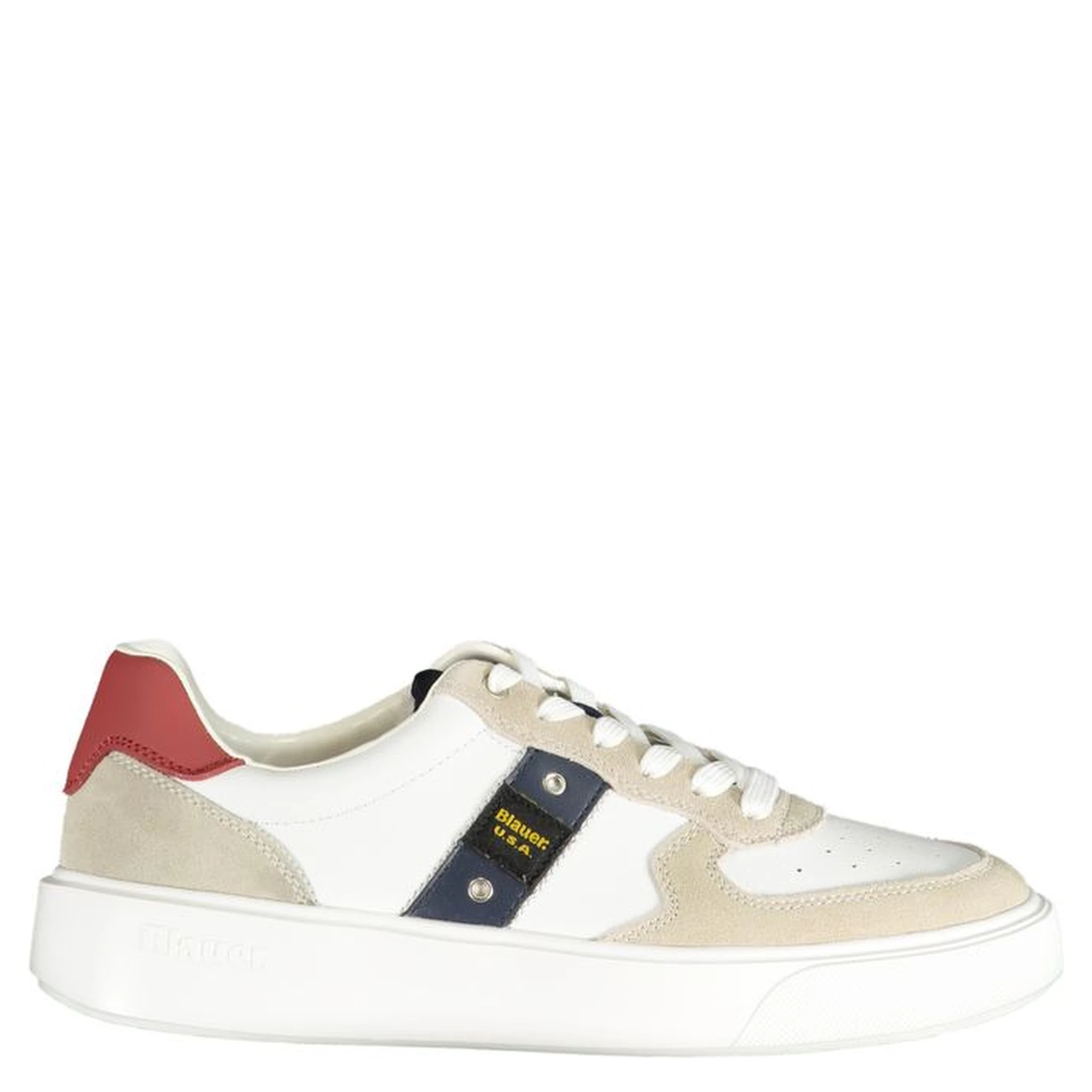 White Polyester Sneaker