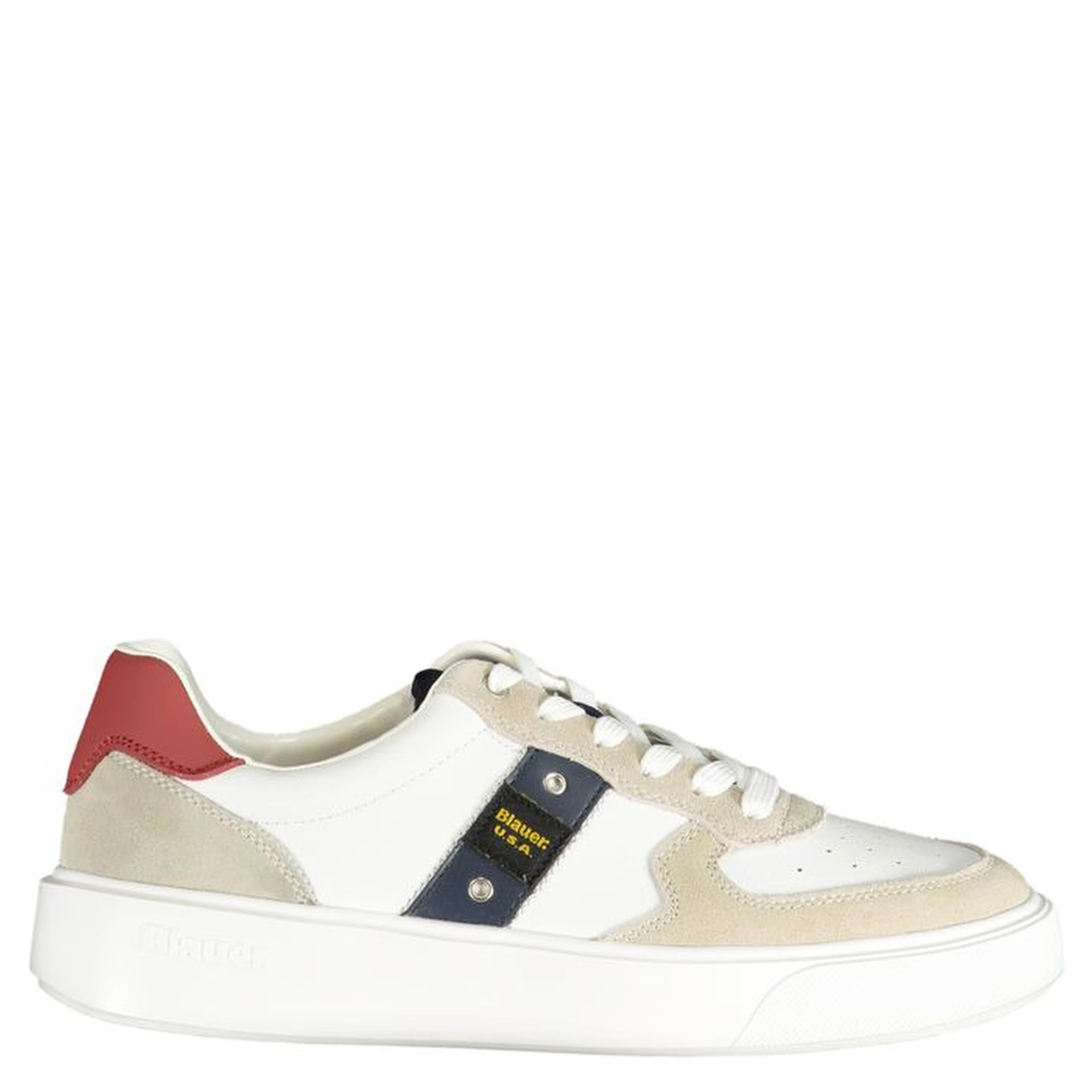 White Polyester Sneaker