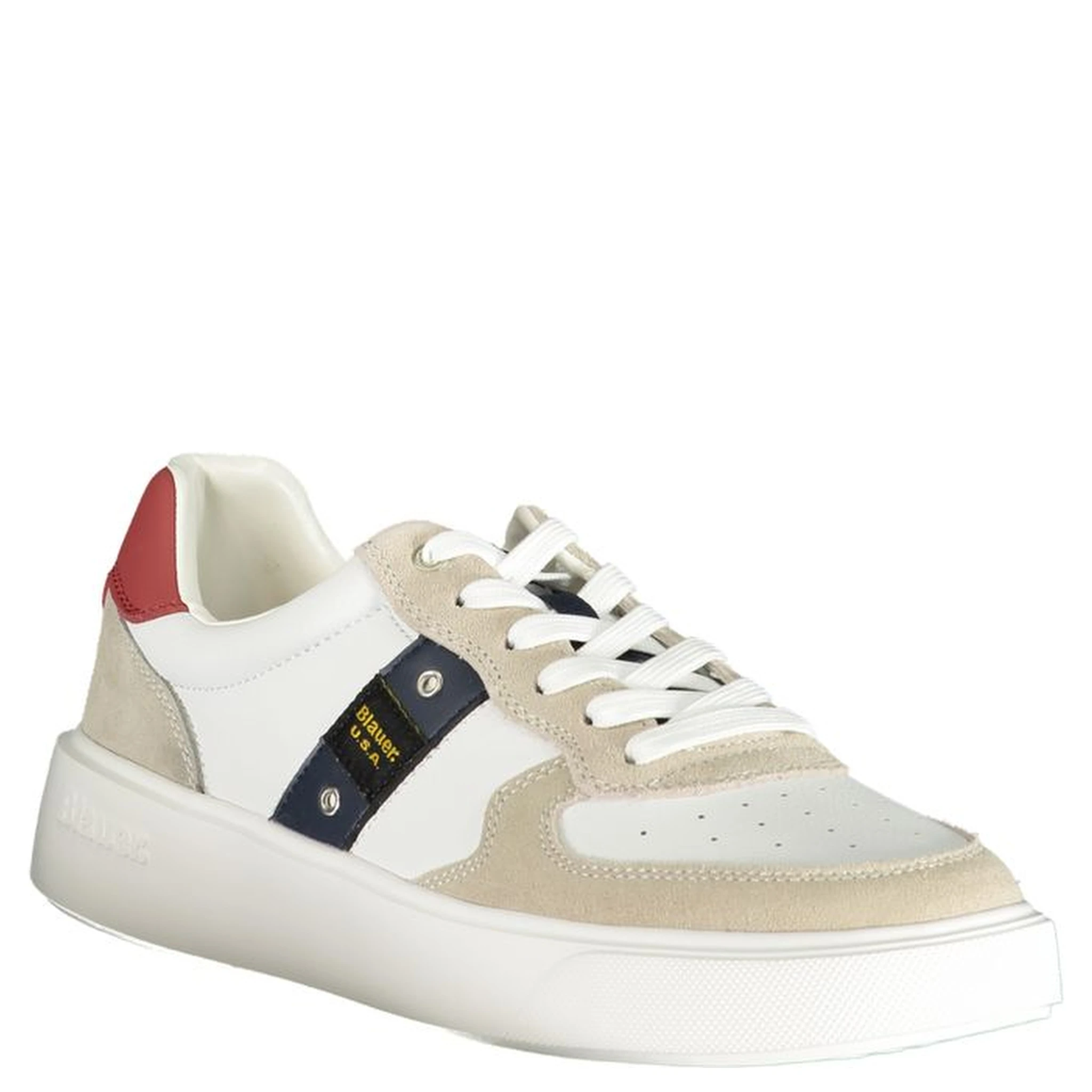 White Polyester Sneaker