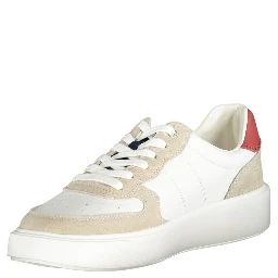 White Polyester Sneaker