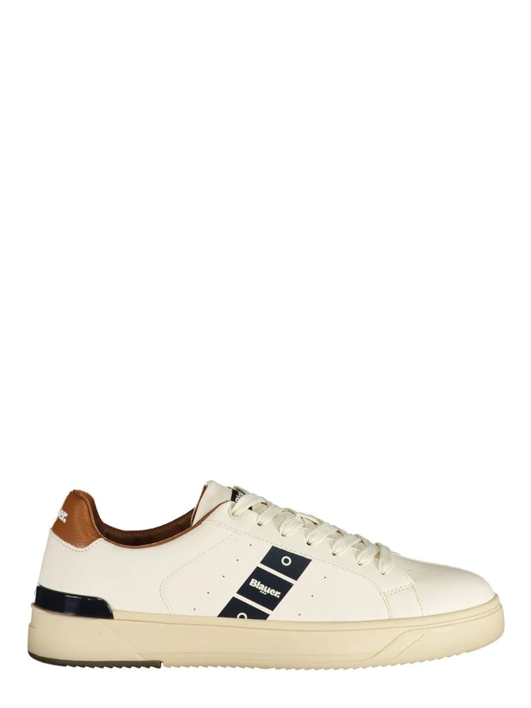 White Polyester Sneaker