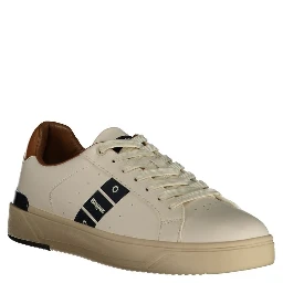White Polyester Sneaker