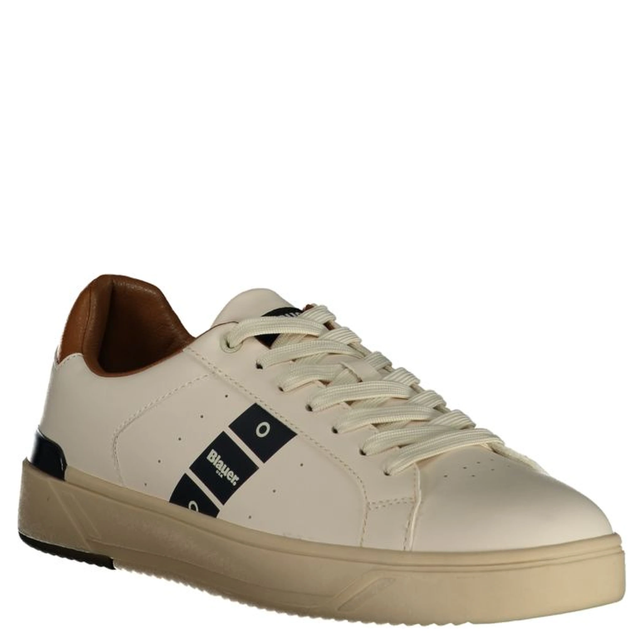 White Polyester Sneaker