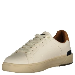 White Polyester Sneaker