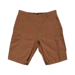 Brown Linen Bermuda Shorts