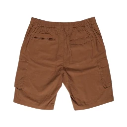 Brown Linen Bermuda Shorts