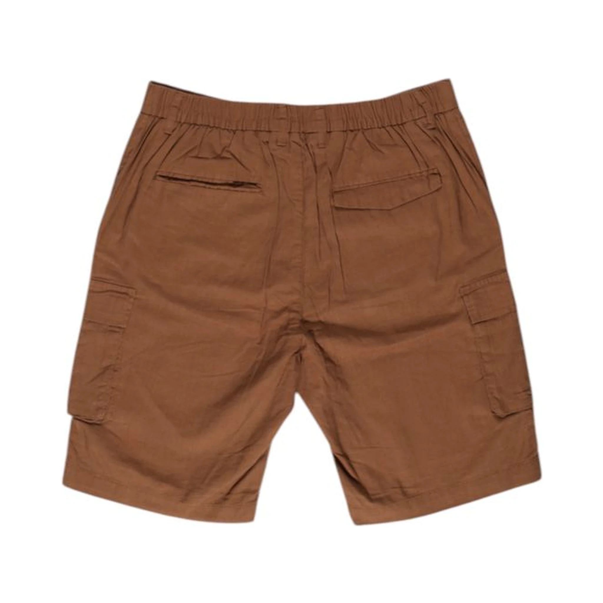 Brown Linen Bermuda Shorts