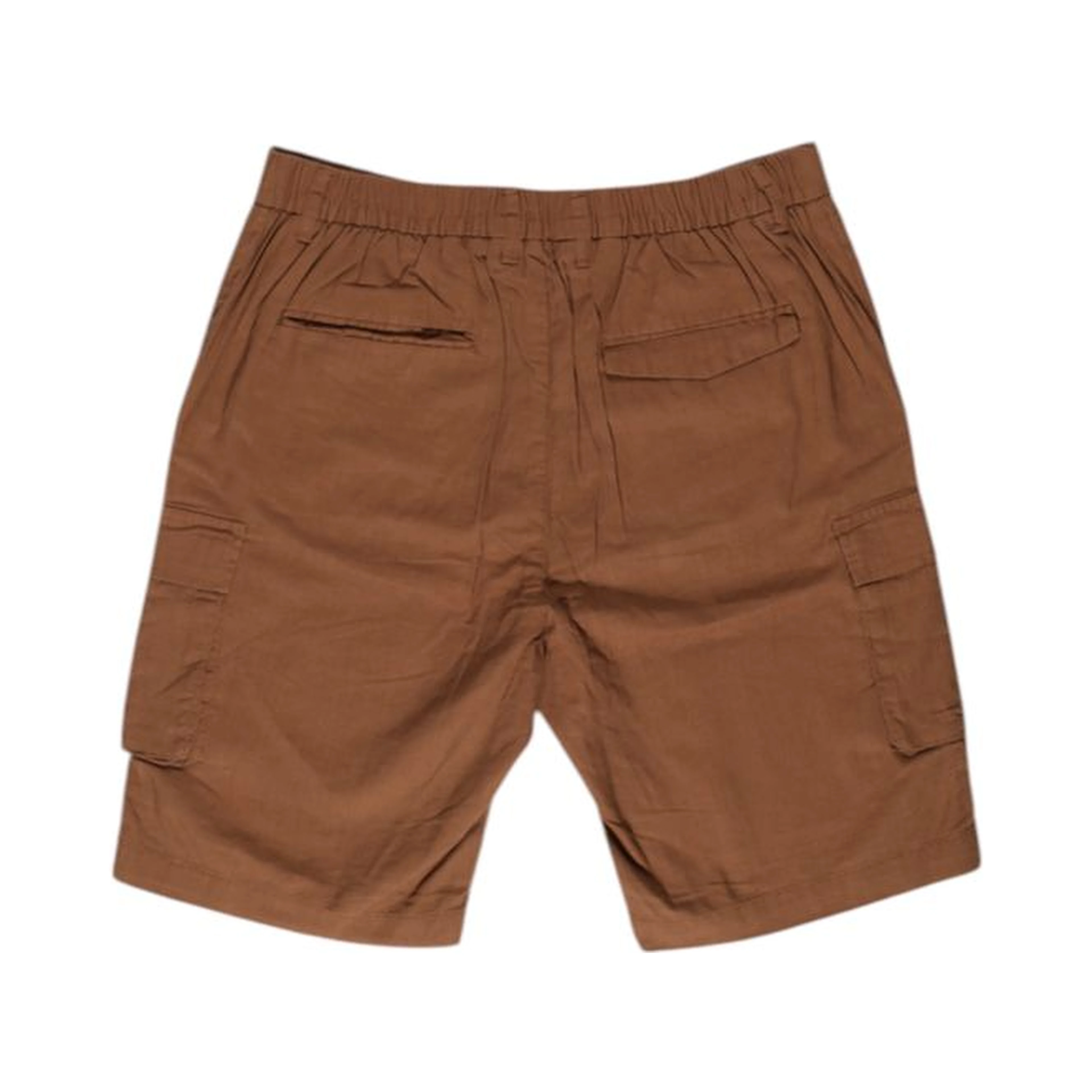 Brown Linen Bermuda Shorts