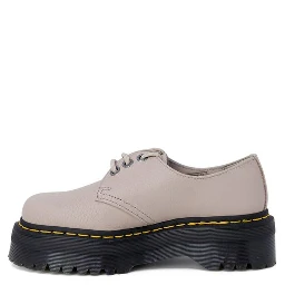 Purple Leather Lace-Up Boots