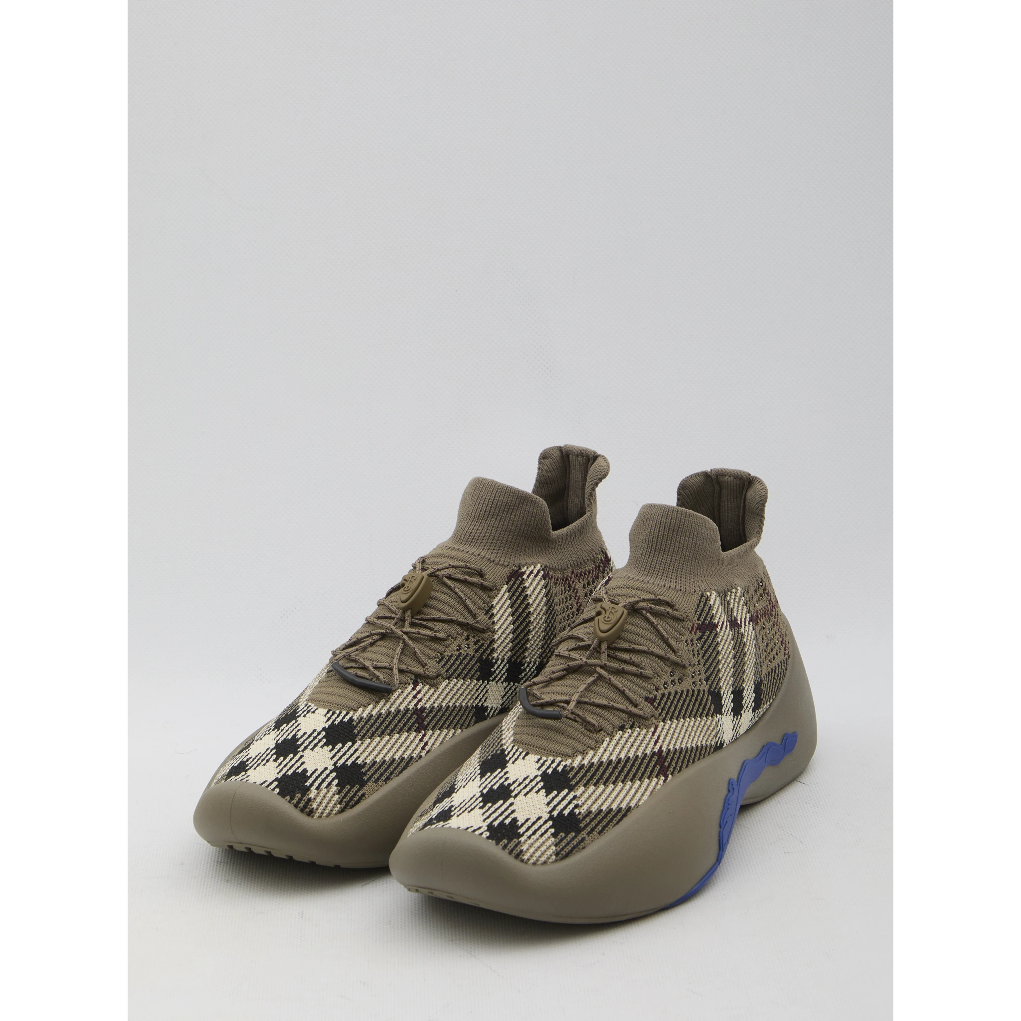 Check knit Neptune sneakers