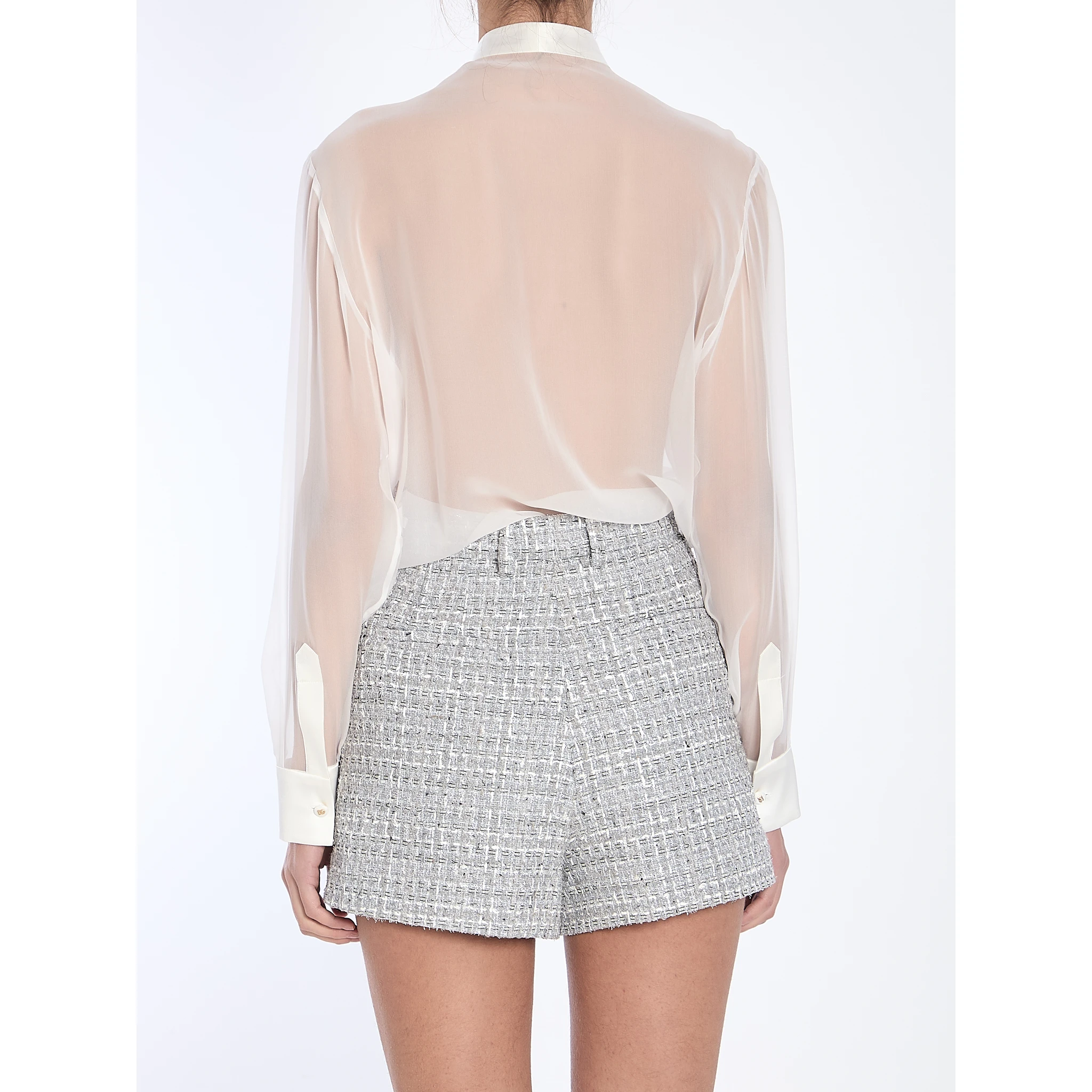 Chiffon pussy bow shirt