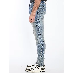 3D bones jeans