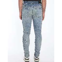 3D bones jeans