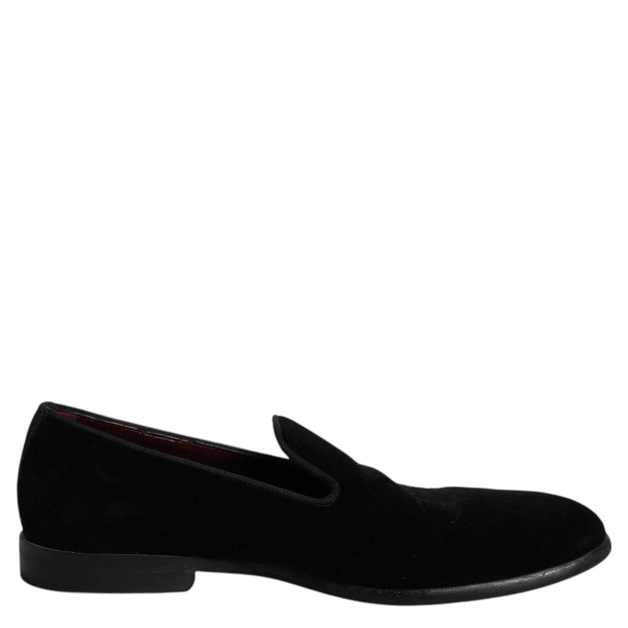 Black Velvet Loafers Formal Men Dress Shoes