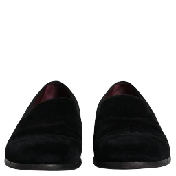 Black Velvet Loafers Formal Men Dress Shoes