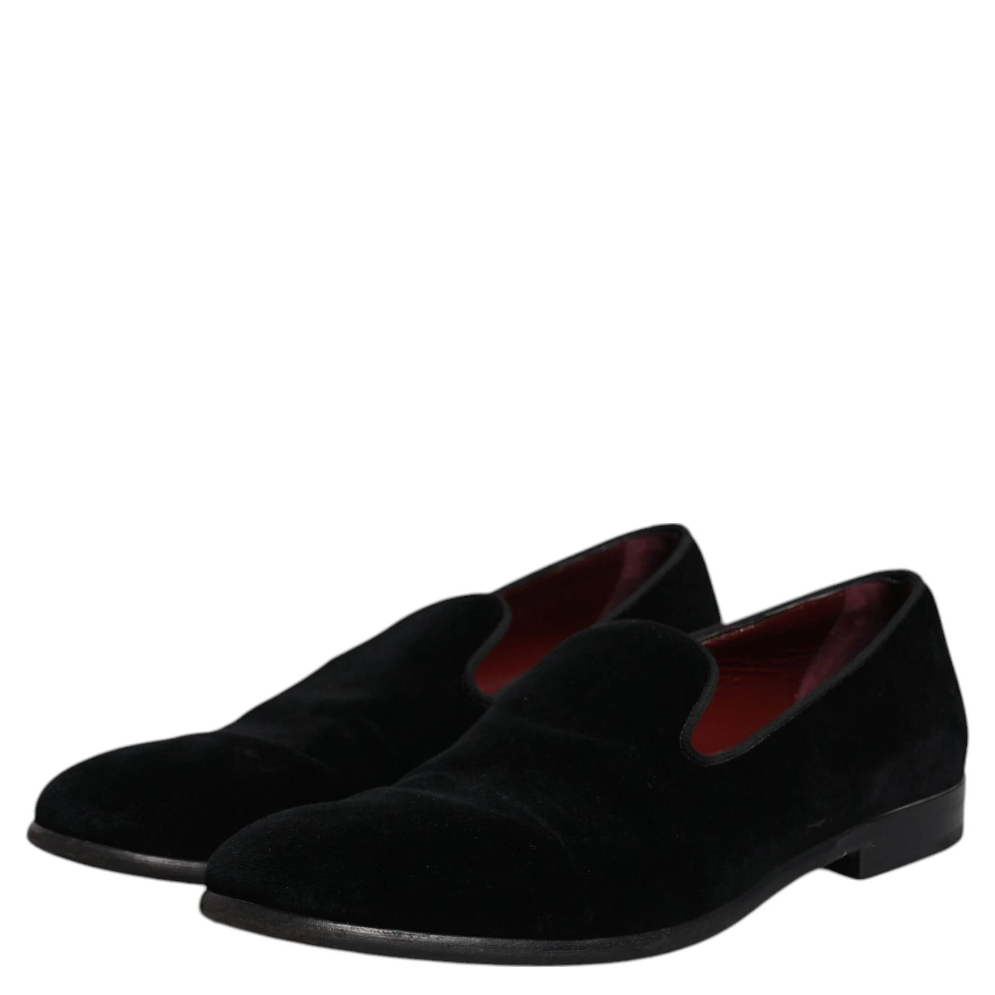 Black Velvet Loafers Formal Men Dress Shoes