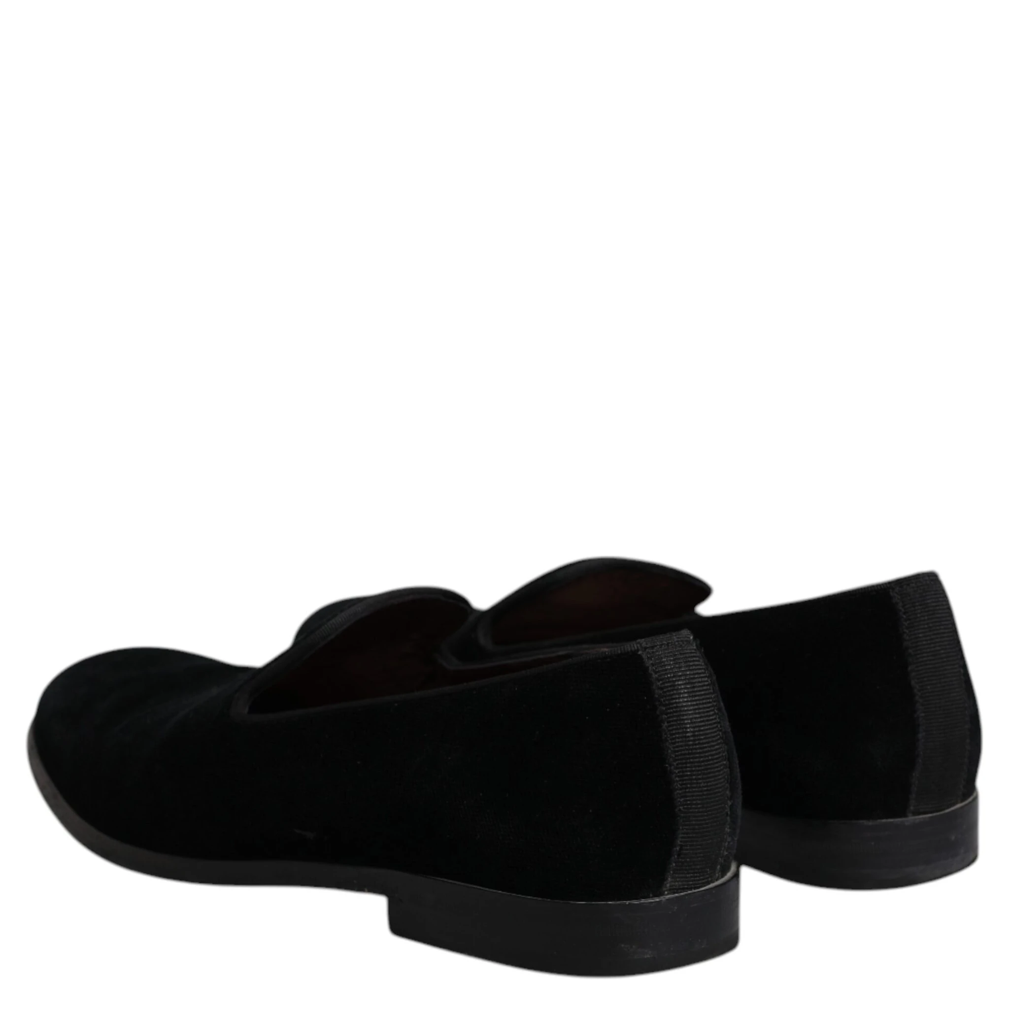 Black Velvet Loafers Formal Men Dress Shoes