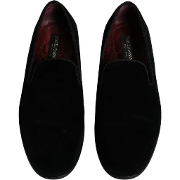 Black Velvet Loafers Formal Men Dress Shoes