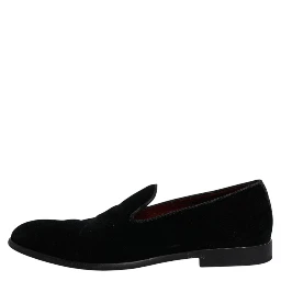 Black Velvet Loafers Formal Men Dress Shoes