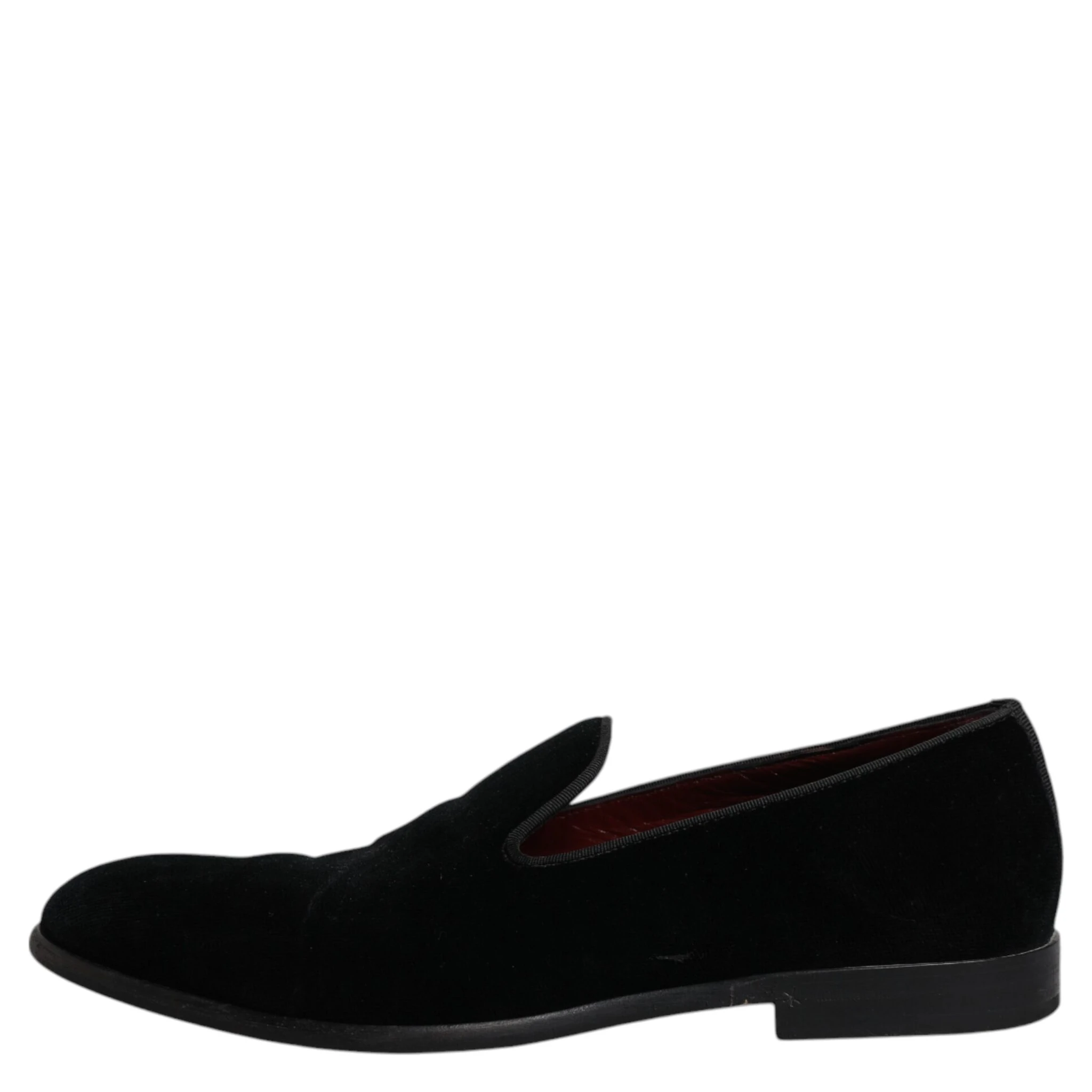 Black Velvet Loafers Formal Men Dress Shoes