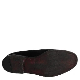 Black Velvet Loafers Formal Men Dress Shoes