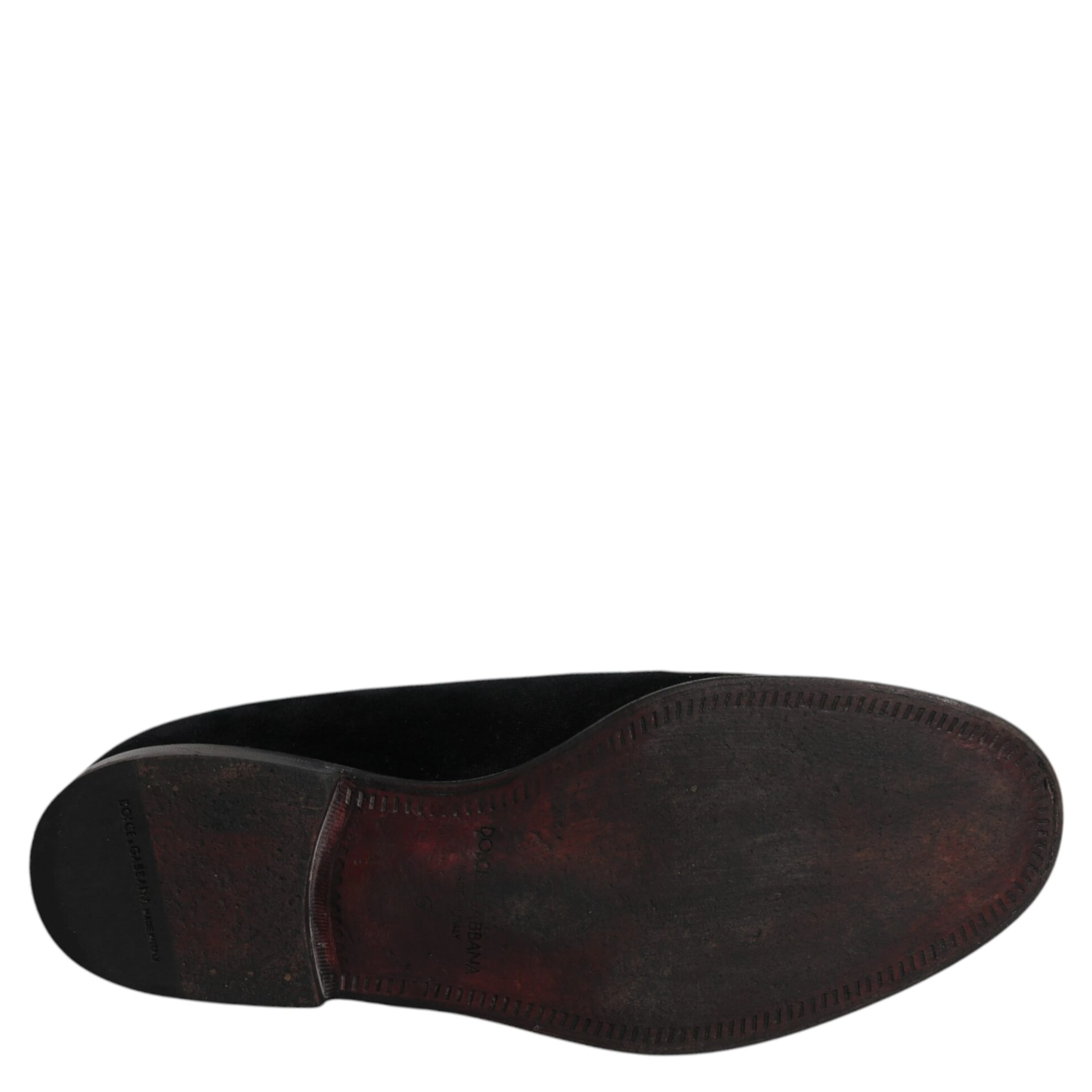 Black Velvet Loafers Formal Men Dress Shoes