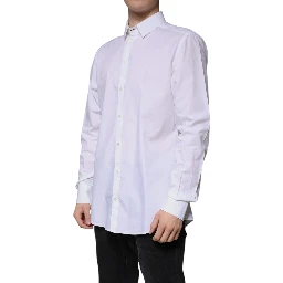 White Cotton Long Sleeve MARTINI Dress Shirt