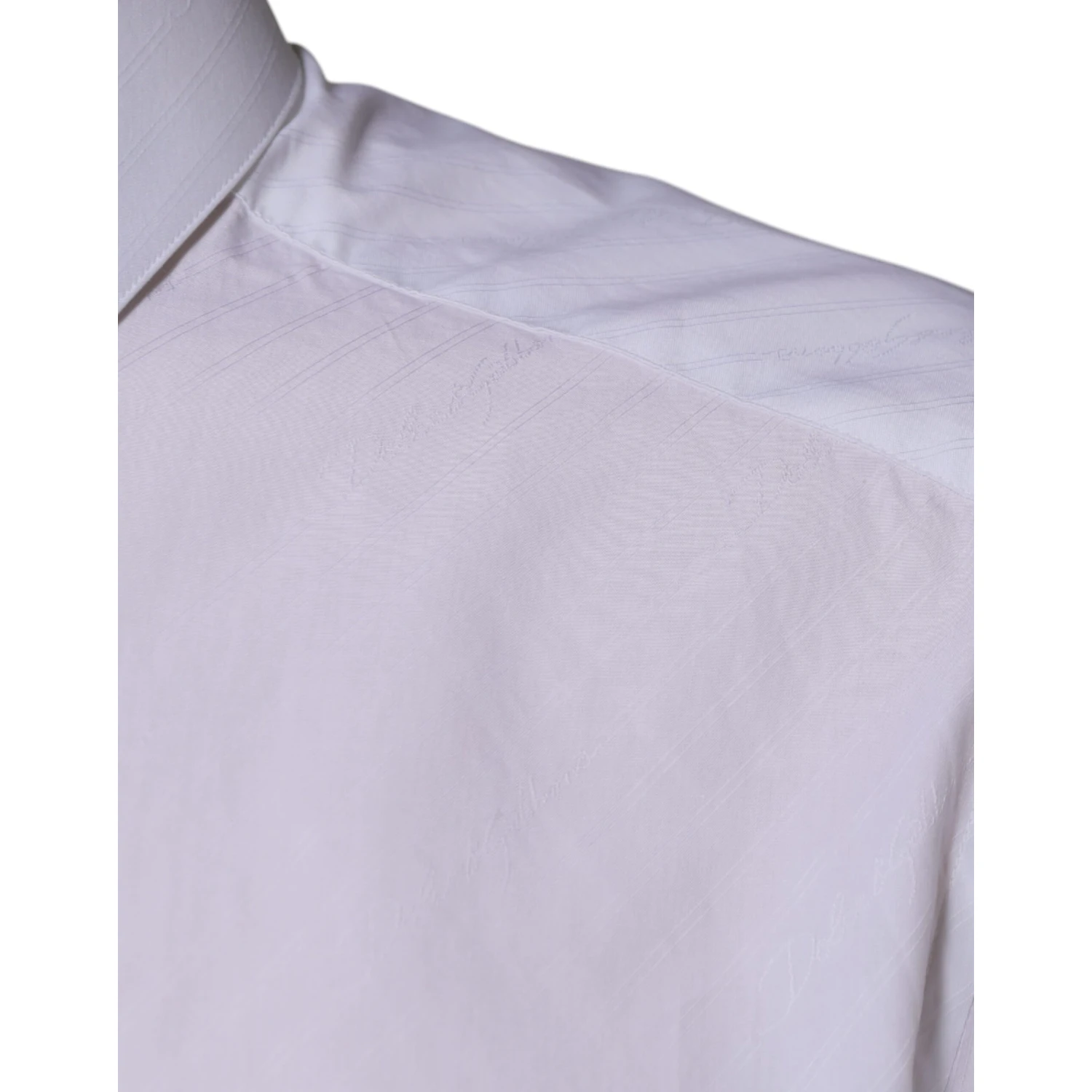 White Cotton Long Sleeve MARTINI Dress Shirt