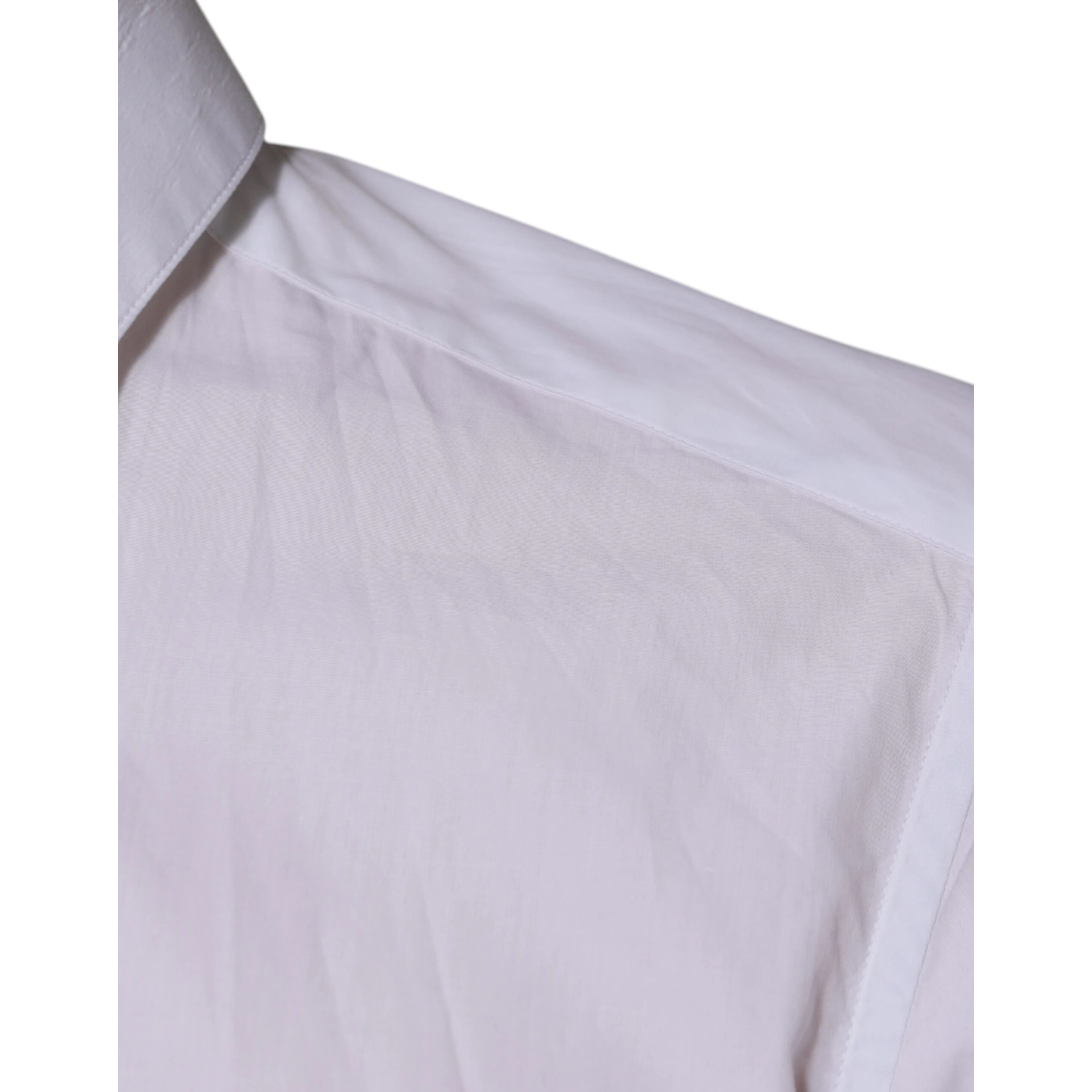White Cotton Long Sleeve Formal Dress Shirt