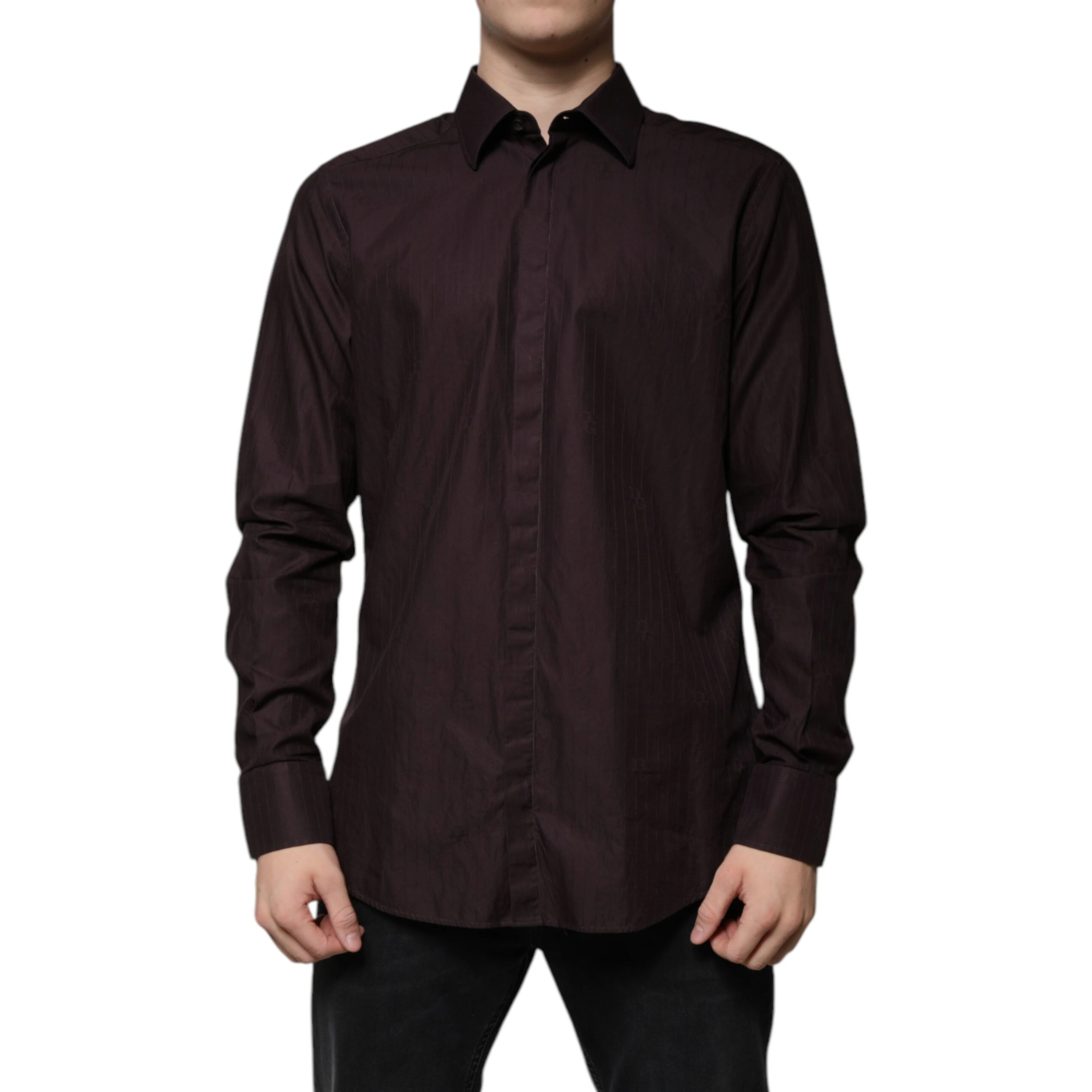 Purple Cotton Slim Fit MARTINI Dress Shirt