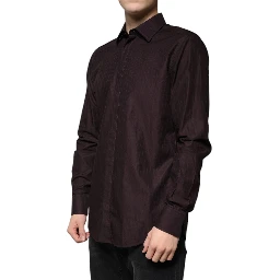 Purple Cotton Slim Fit MARTINI Dress Shirt