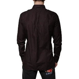 Purple Cotton Slim Fit MARTINI Dress Shirt