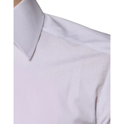 White Cotton Slim Fit GOLD Men Dress Shirt
