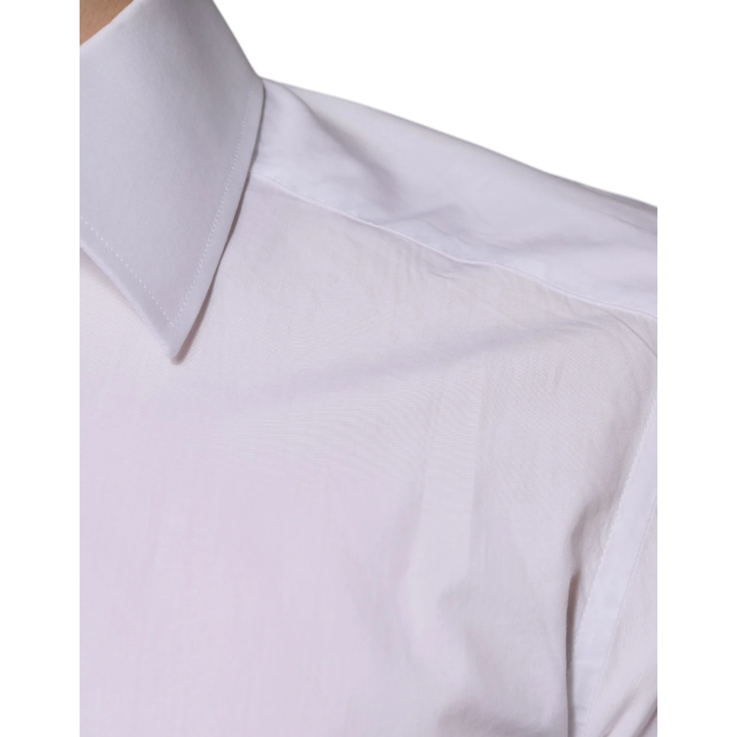 White Cotton Slim Fit GOLD Men Dress Shirt