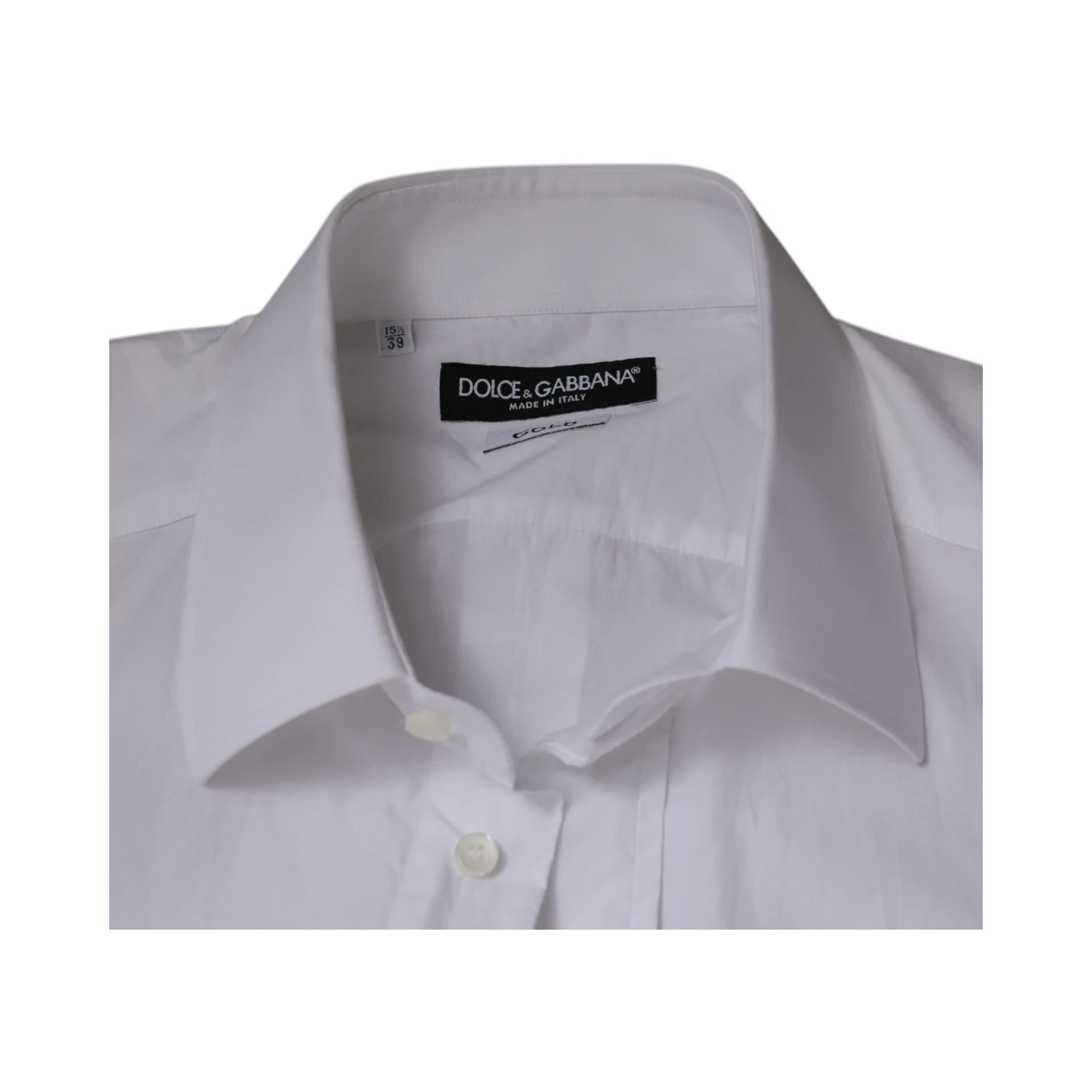 White Cotton Slim Fit GOLD Men Dress Shirt